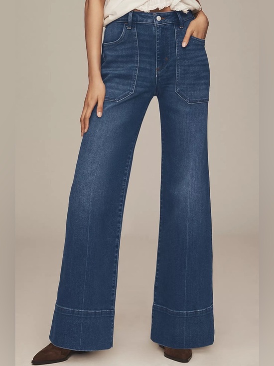 Anthropologie Pilcro The Rylan Relaxed High-Rise Flare Jeans Size 27 - Picture 4 of 15